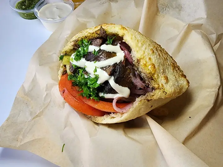 Portobello Shawarma Pita
