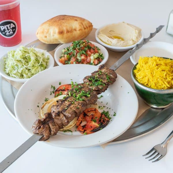 Chicken Kabob (Halal) PITA 22